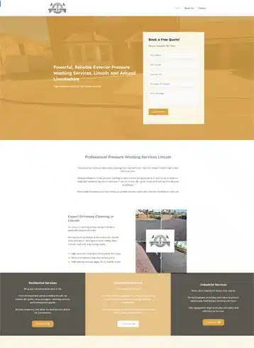 Lincolnshire Digital Marketing services demonstrated with a finished project from Dineen Marketing.